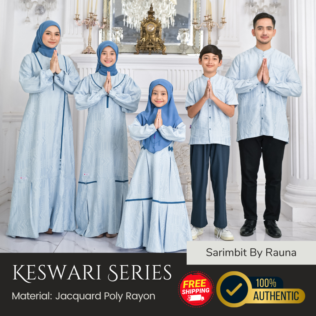 [SARIMBIT KESWARI] BAJU GAMIS KOKO COUPLE KELUARGA TERBARU BY RAUNA || SARIMBIT LEBARAN/BAJU KONDANG