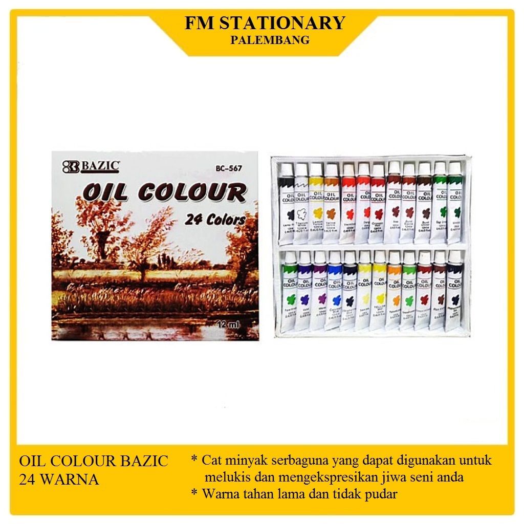 

OIL COLOURS / CAT MINYAK 24 WARNA