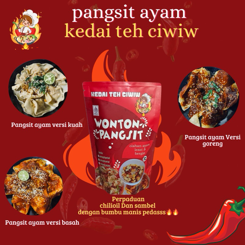 

Pangsit ayam Kedai teh ciwiw