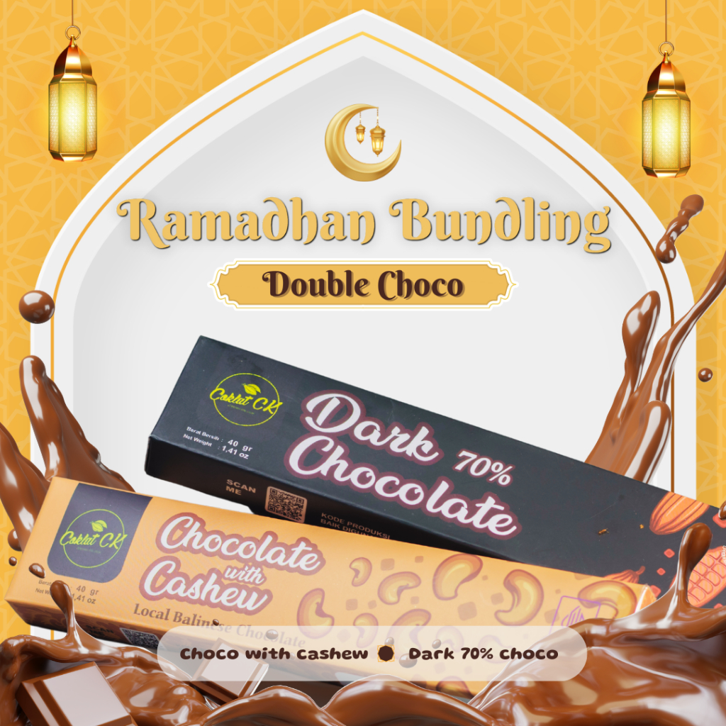 

CoklatCK - Bundle Chocolate Dark Choco 70% Cokelat Kacang Mete Coklat Cashew Cocoa Butter Premium