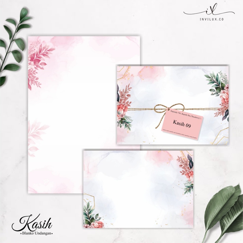 BLANGKO UNDANGAN NIKAH KASIH - BLANKO UNDANGAN KOSONGAN KASIH 09