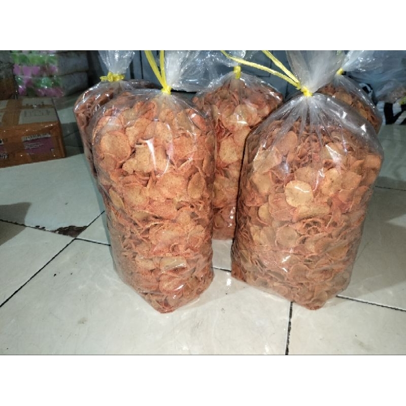 

Basreng koin pedas manis gurih 1kgan