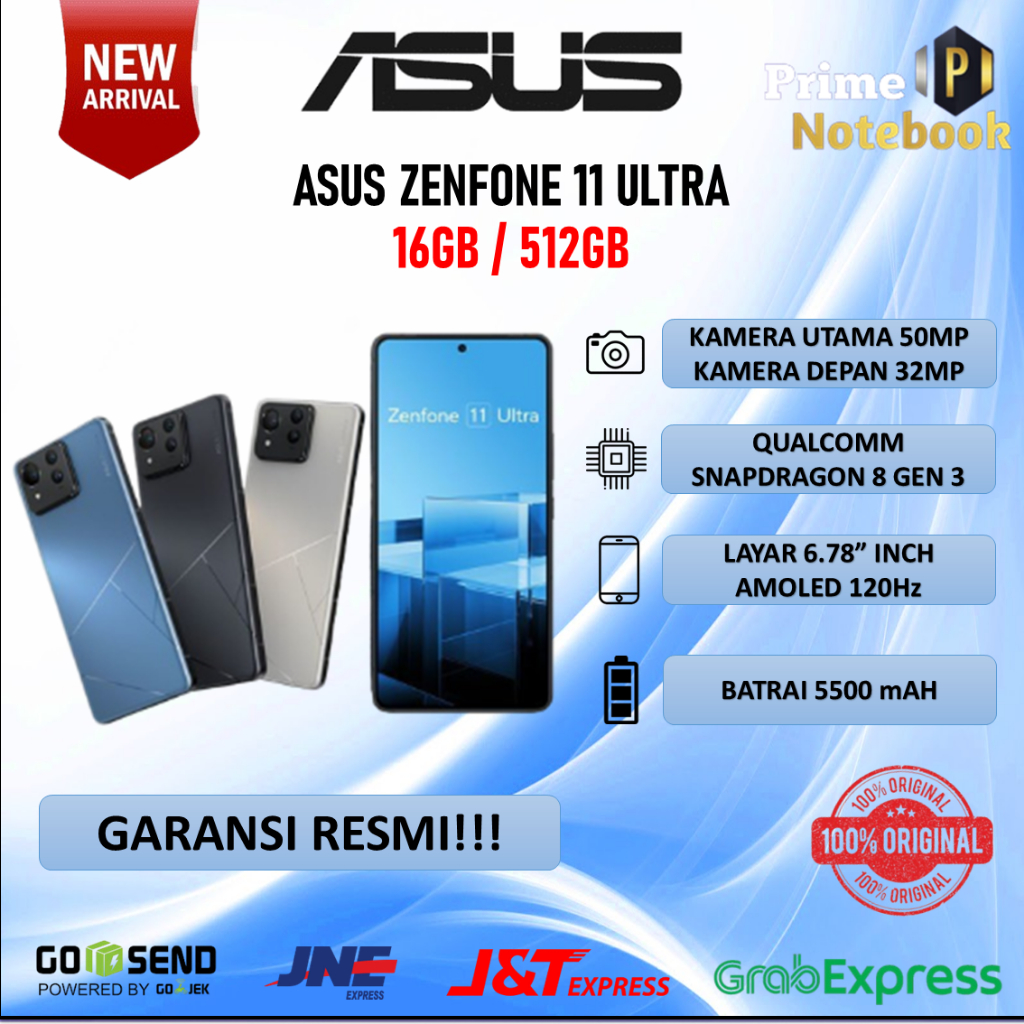 Asus Zenfone 11 Ultra AI2401 2B049ID 16Gb 512Gb Garansi Resmi Asus Indonesia