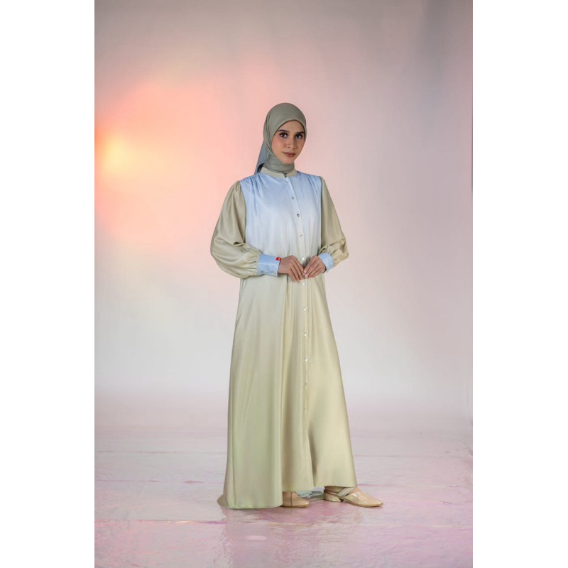 DAUKY New Arrival L Dress Ombre - Fashion Wanita Muslimah - Long Dress Wanita Simple Dan Mewah - Dre