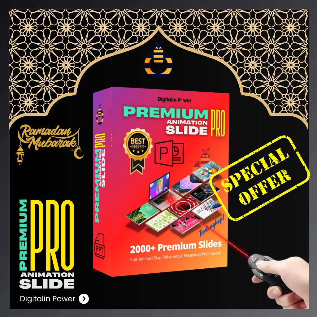 Template Powerpoint Premium PRO Animasi Slide Presentasi Template PPT Seminar Meeting Compro Sempro