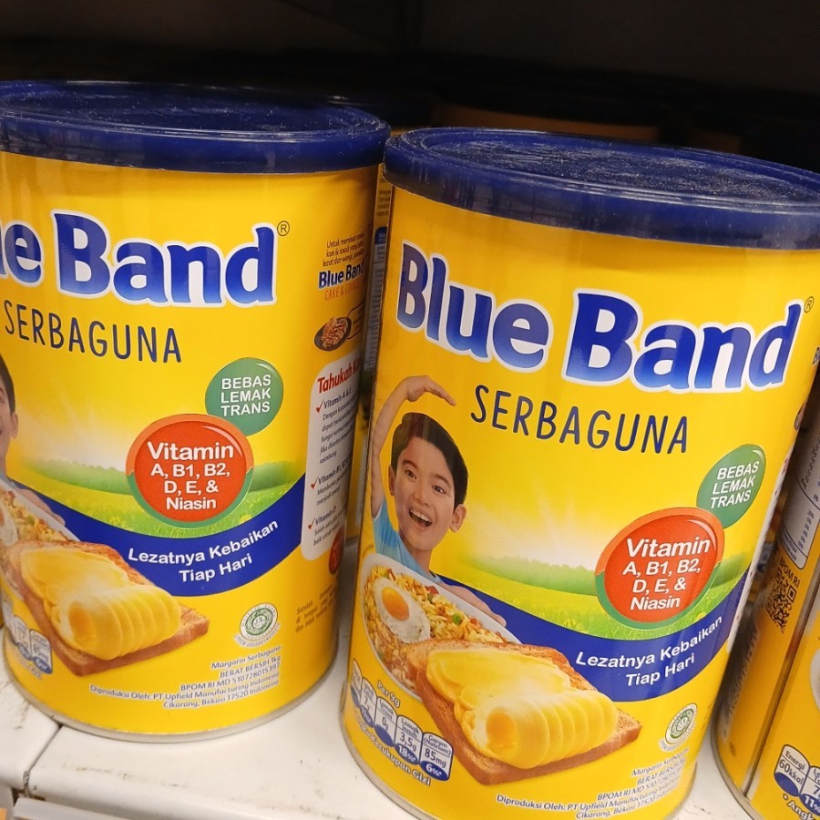 

Blue band margarine kaleng 1kg