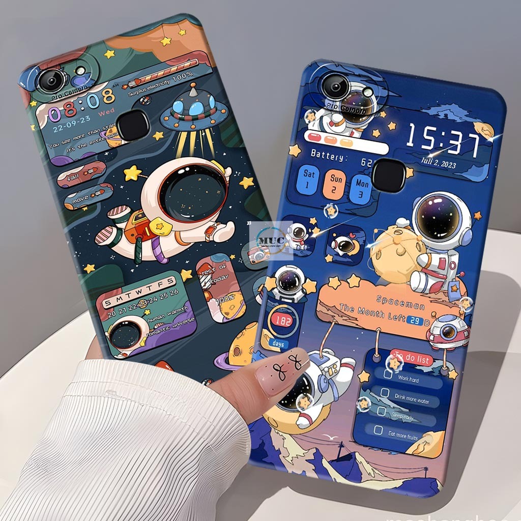 Softcase Procamera Vivo V7 Plus / V5 Plus / V9 / Vivo Z1 Pro Case Motif Astronot - Case Vivo - Marbe