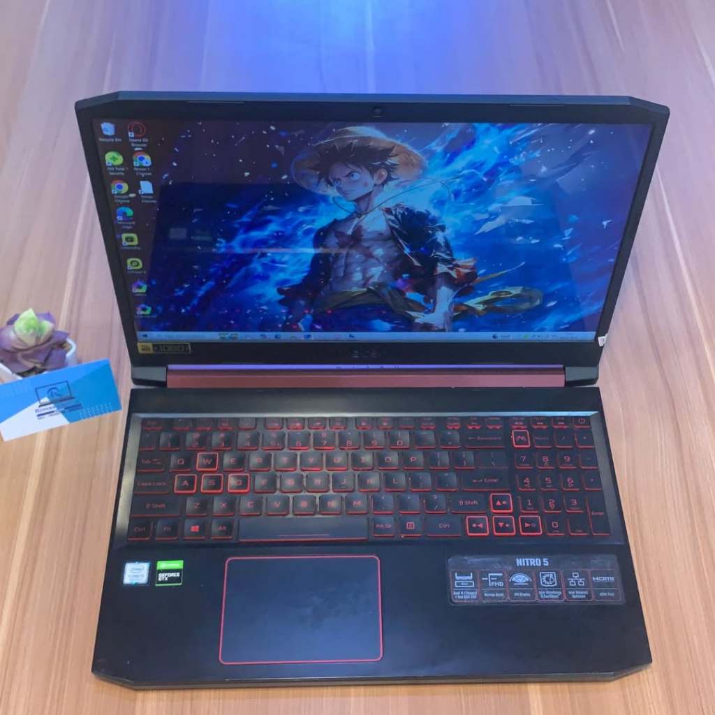 ACER NITRO I5 GEN 9 NVIDIA GTX 1650 RAM 8GB SSD128 GB SECOND/BEKAS