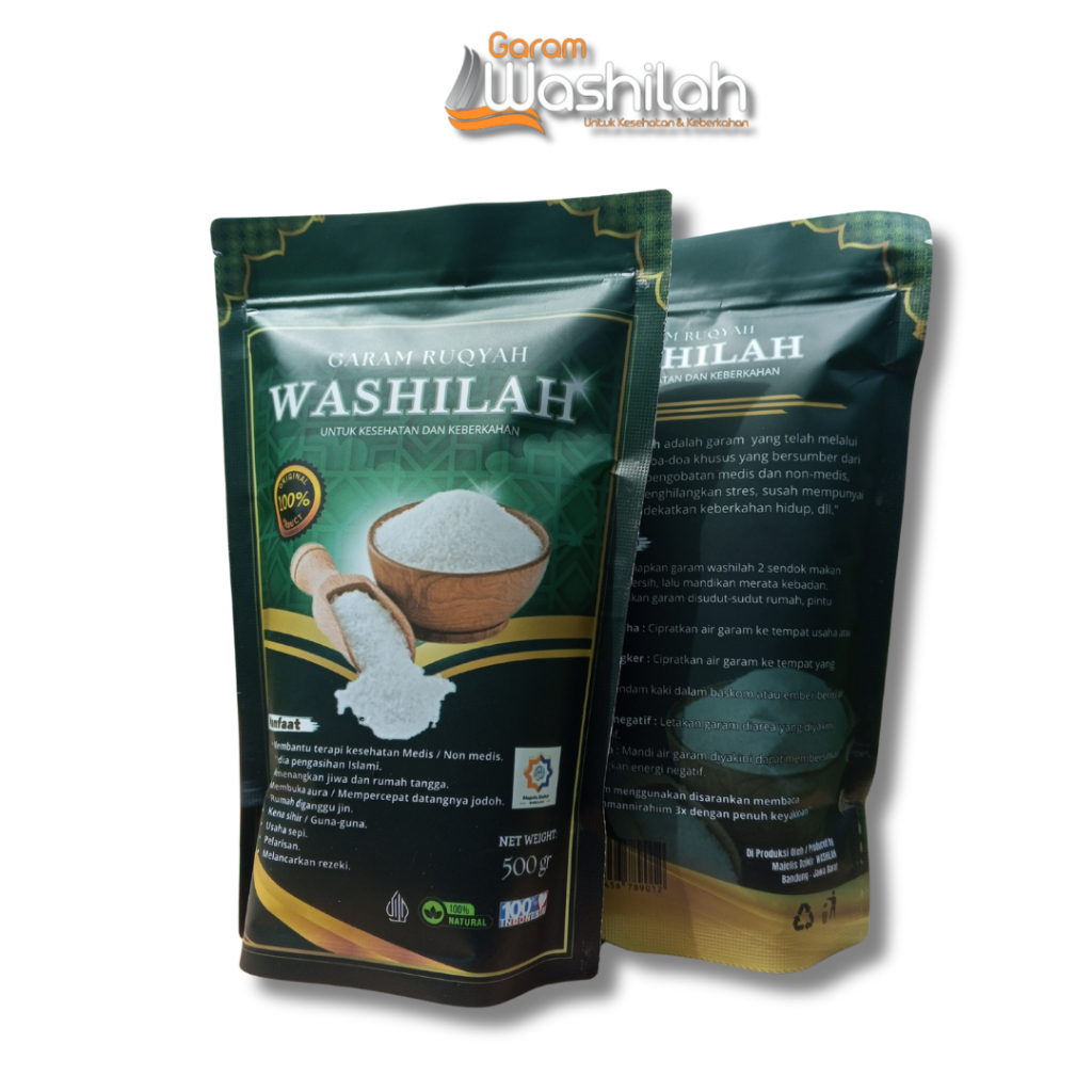 

Garam Ruqiyah Washilah 500gr - Garam Ruqiah Asli untuk Mandi & Ruqyah Mandiri/Garam ruqyah ali jaber