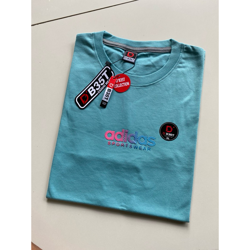 Baju kaos ukuran XL muat bb (65-75kg) Adidas warna hijau mint dikirim dari Buleleng Singaraja