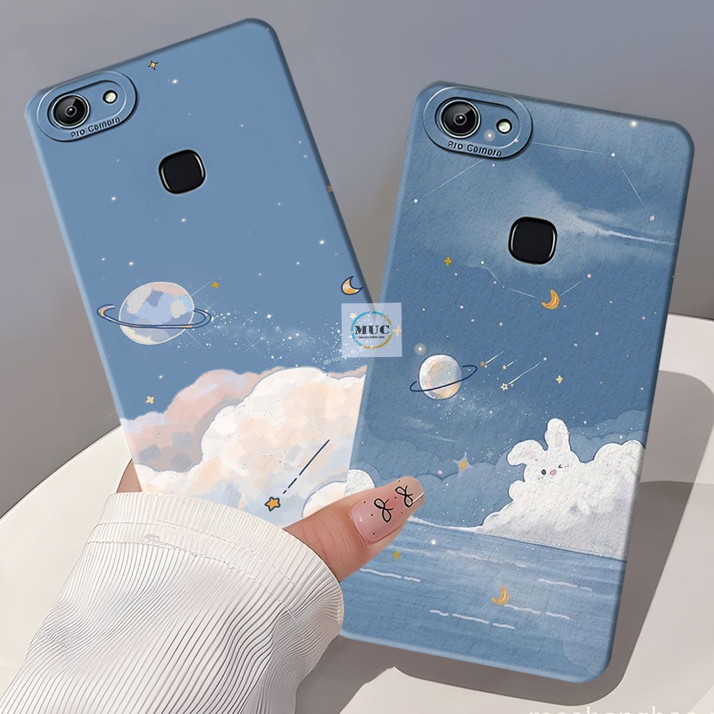Case Vivo V7 Plus / V5 Plus / V9 / Vivo Z1 Pro Case Motif Awan Cantik - Case Vivo - Marbel Case - Ba