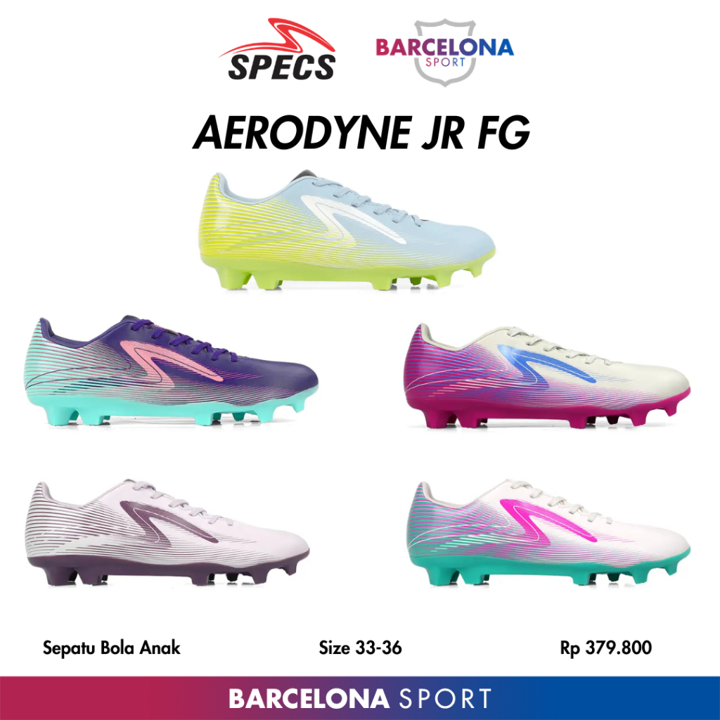 Specs Aerodyne JR FG - Sepatu Bola Anak Size 33-36