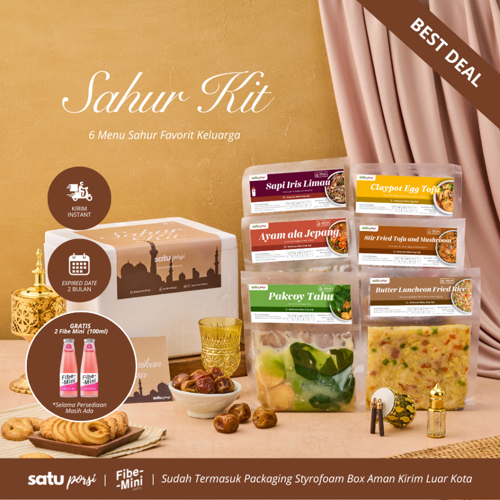 

Satu Porsi Sahur Kit (Paket Makanan Sahur 6 Menu)