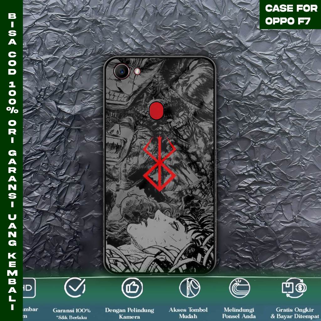 Case Oppo F7 Softcase Oppo F7 Casing Oppo F7 Case Premium Glossy Motif berserk Case Hp Terbaru Dari 