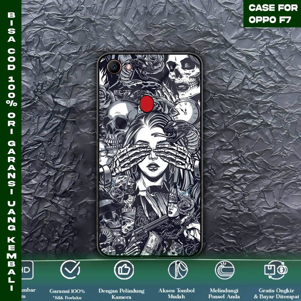 Case Oppo F7 Softcase Oppo F7 Casing Oppo F7 Case Premium Glossy Motif vintage Case Hp Terbaru Dari 