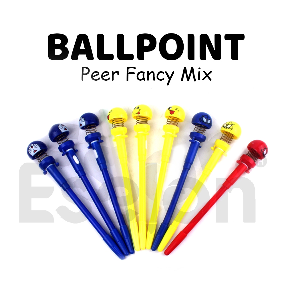 

12 Pulpen gel peer EMOTICON / 1pak pulpen gel EMOTICON