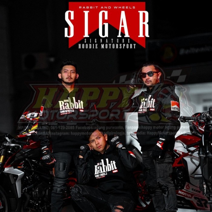 Hoodie Rabbit and Wheels Sigar