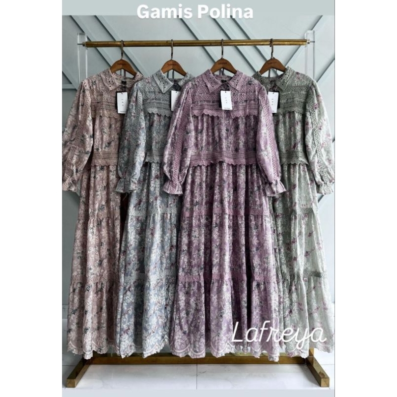 Gamis Polina LFY Import BKK Original by Lafreya