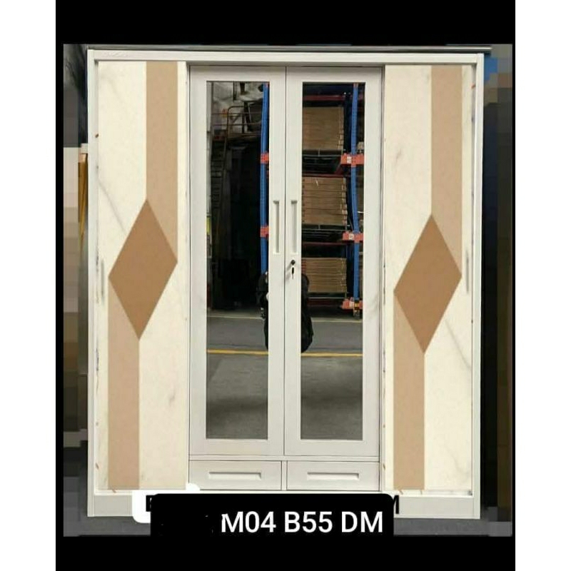 IMPORTA Lemari Pakaian Plat Besi Uk160cm - Lemari Pakaian