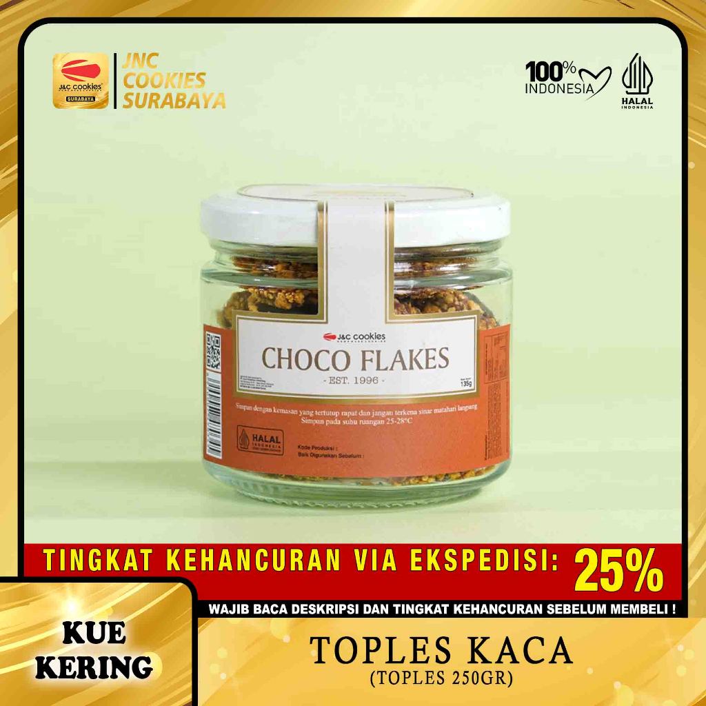 

Kue Kering Choco Flakes (Toples Kaca) - Kue Kering JNC Cookies Surabaya - J&C Cookies - Home Made Cookies - Kue Lebaran Kue Kering Lebaran Kue Kering Idul Fitri Kue Kering Idul Adha Kue Natal Kue Kering Natal Kue ina Cookies Premium Kue Kering Premium