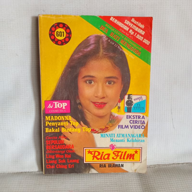 MAJALAH Ria Film No. 601 COVER RIA IRAWAN
