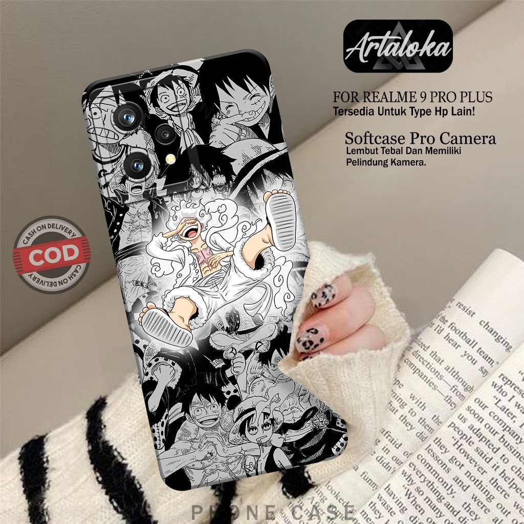 Case Hp REALME 9 PRO PLUS Fashion Case Anime Case REALME 9 PRO PLUS Silikon TPU Pro Camera Casing RE