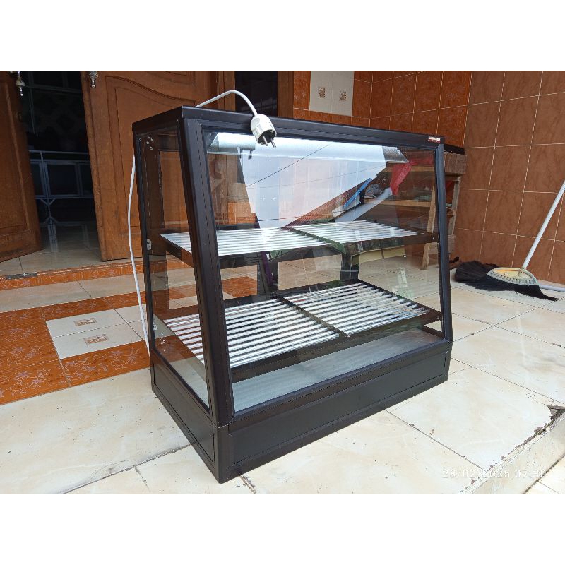 showcase, food warmer, etalase ayam geprek