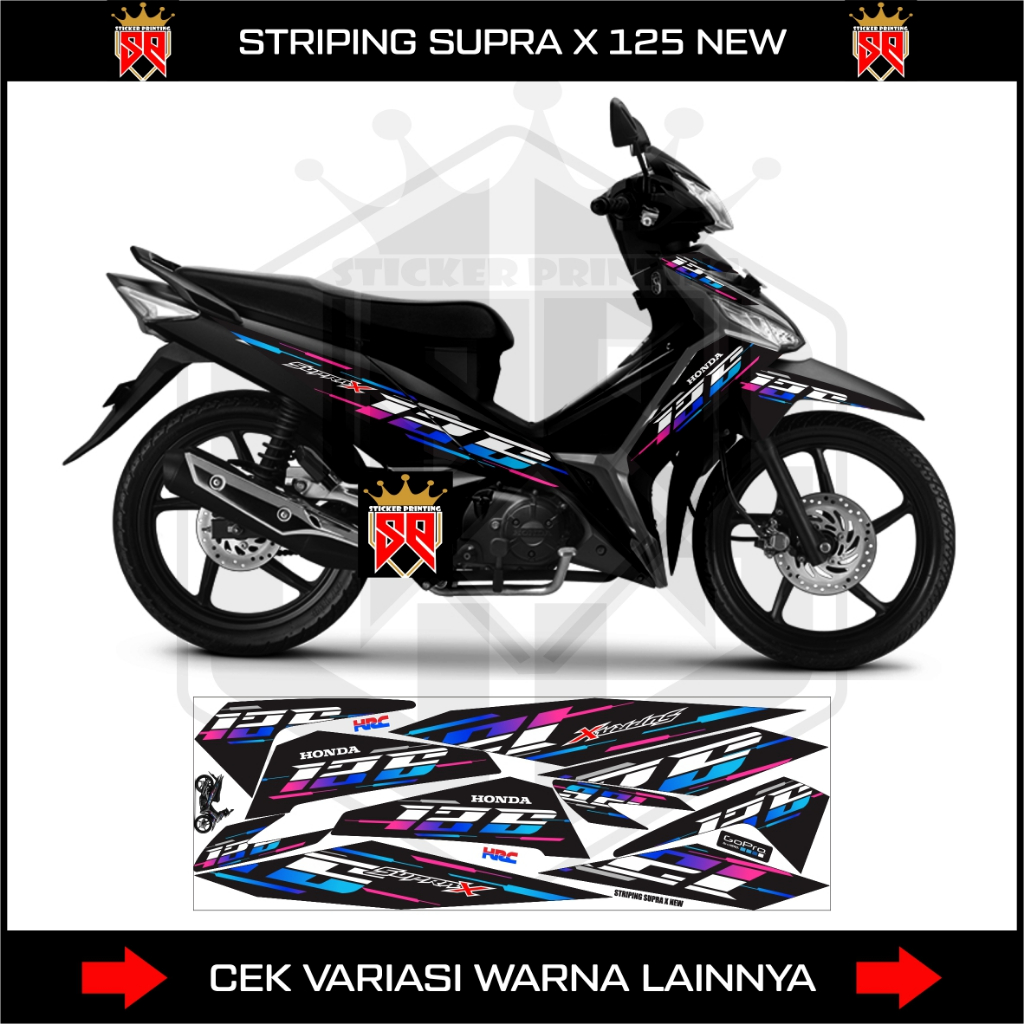 STRIPING SUPRA X 125 Fi 2018 - 2022 / DECAL STIKER HONDA NEW SUPRA X 125