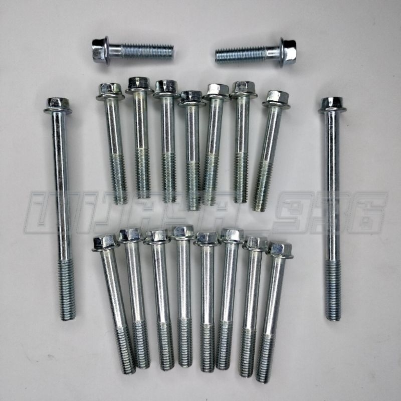 Baut Blok Mesin Vega R Lama Satu Set Bak Mesin Yamaha Vega Lama Kanan Kiri