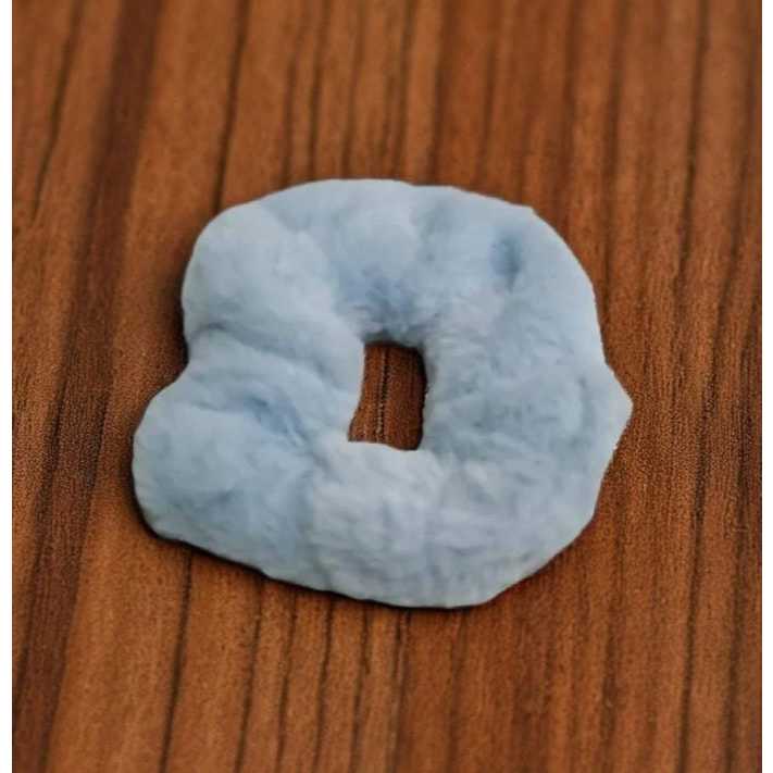 Ikat Kuncir Rambut Scrunchie Bulu Lembut Cepol Jilbab Kekinian