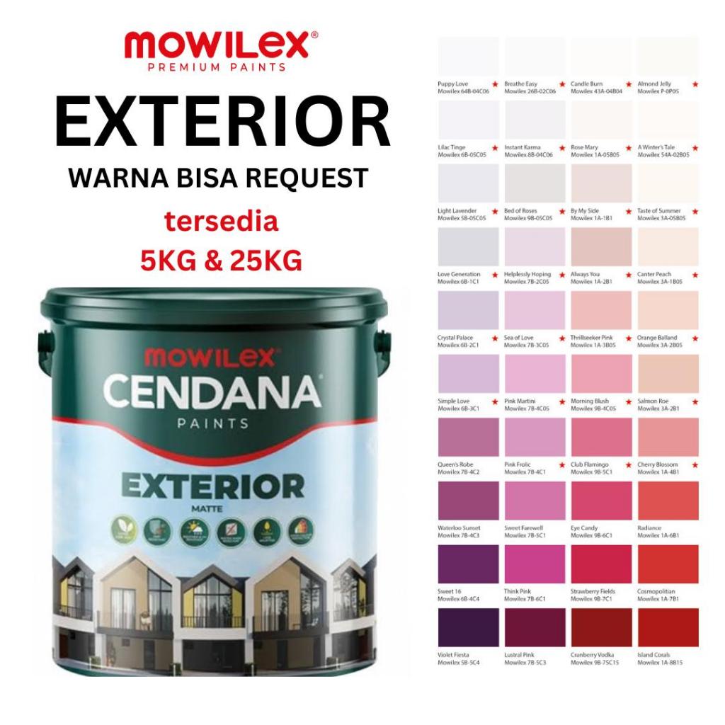 CENDANA Mowilex Exterior Paint 5kg & 25kg | Cat Tembok Exterior DOFF / Cat tembok Exterior MATT MATT