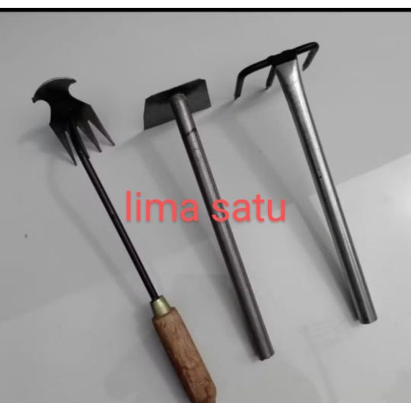 paket hemat isi 3 pcs/garuk gulma/cangkul mini/garuk mini gg pipa