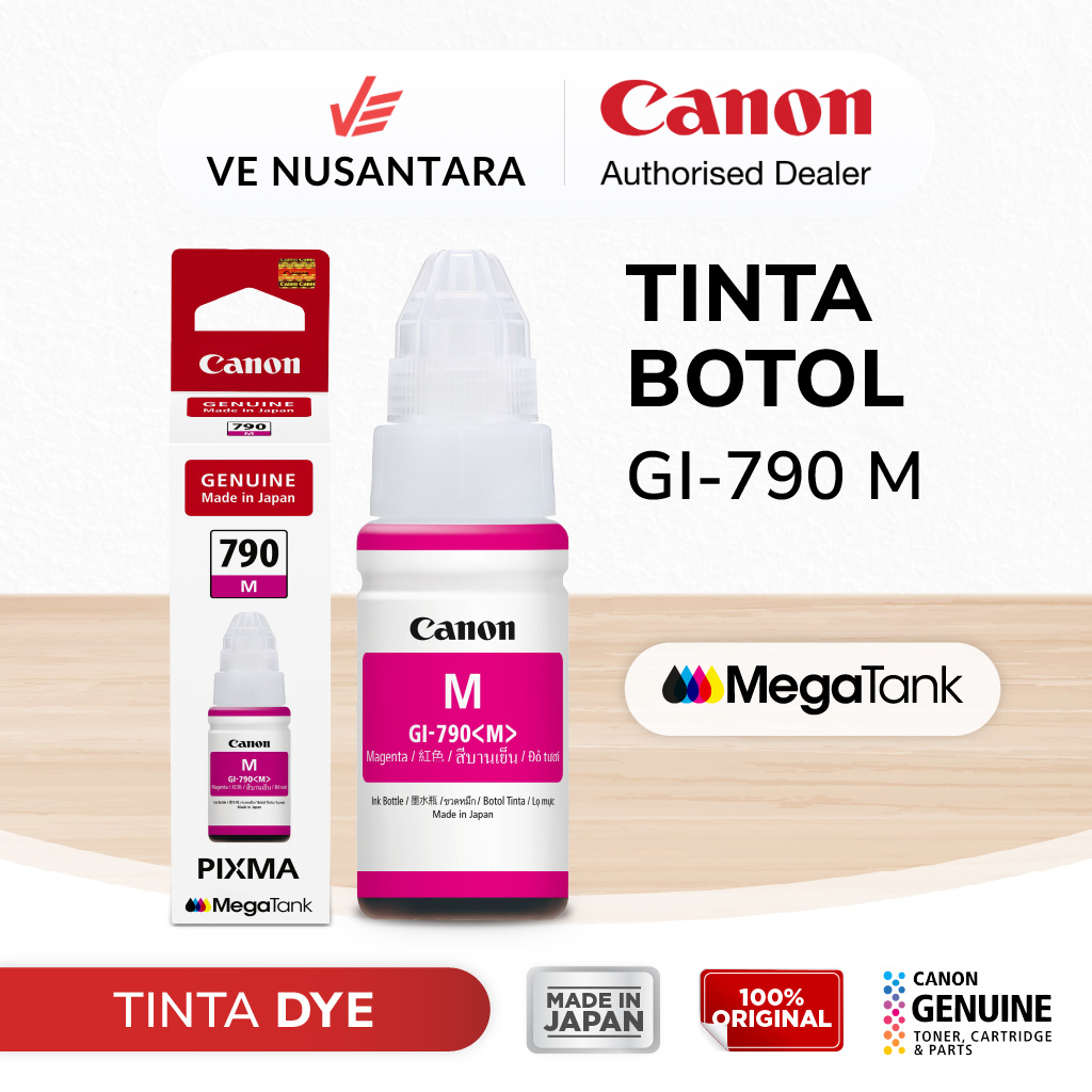 Tinta Original Canon 790 Magenta - Tinta Canon G1010 G2010 G3010 G4010 - Tinta Printer Canon MegaTan