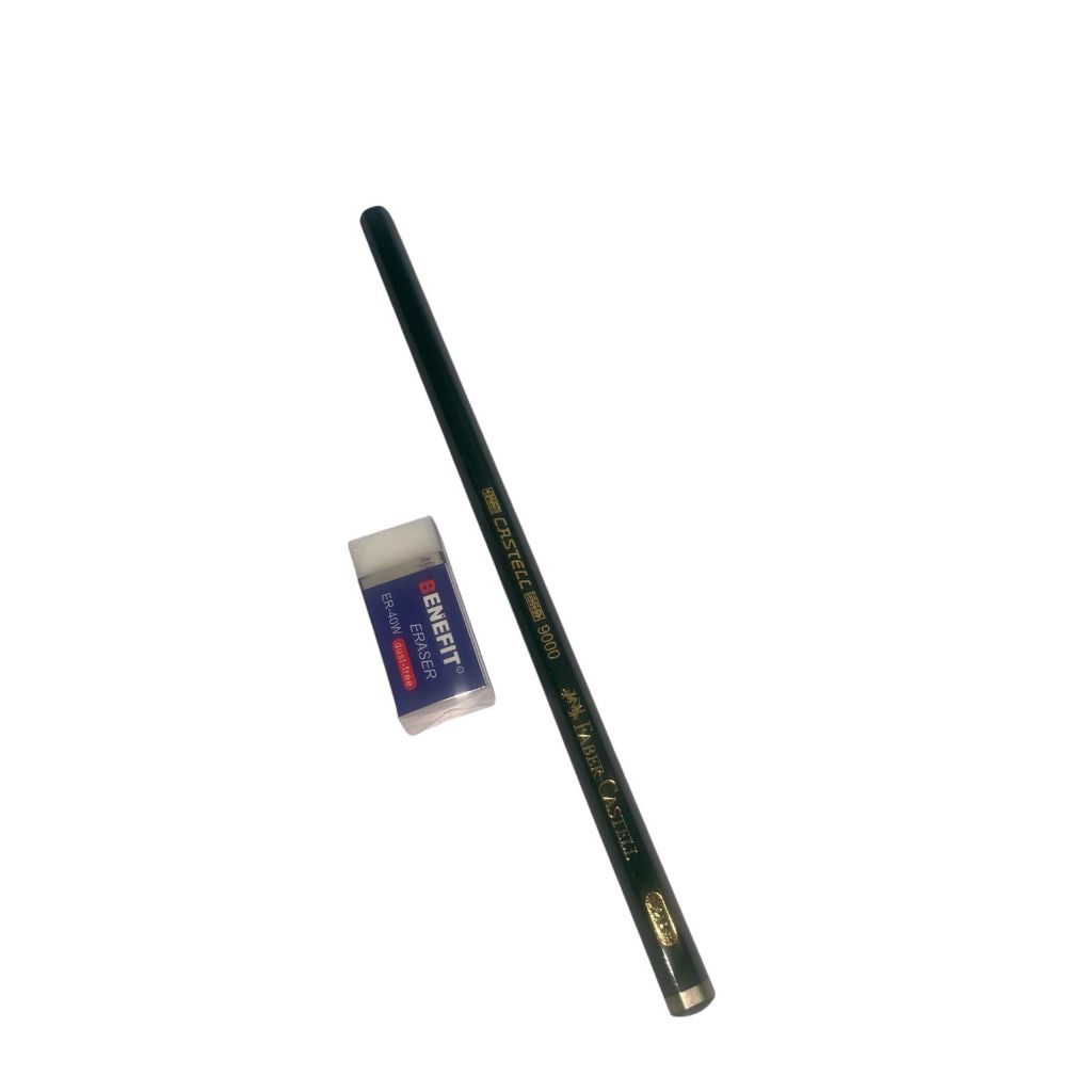 

Paket Alat Tulis Pensil 2B dan Penghapus Benefit Eraser Kertas Pensil 2B Faber-Castell