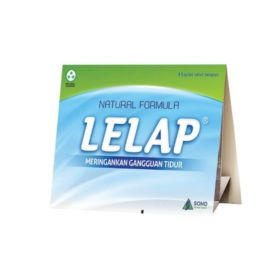 Lelap Obat Peringan Gangguan Tidur 1 Box @12 Tablet atau 1 Strip @4 Tablet
