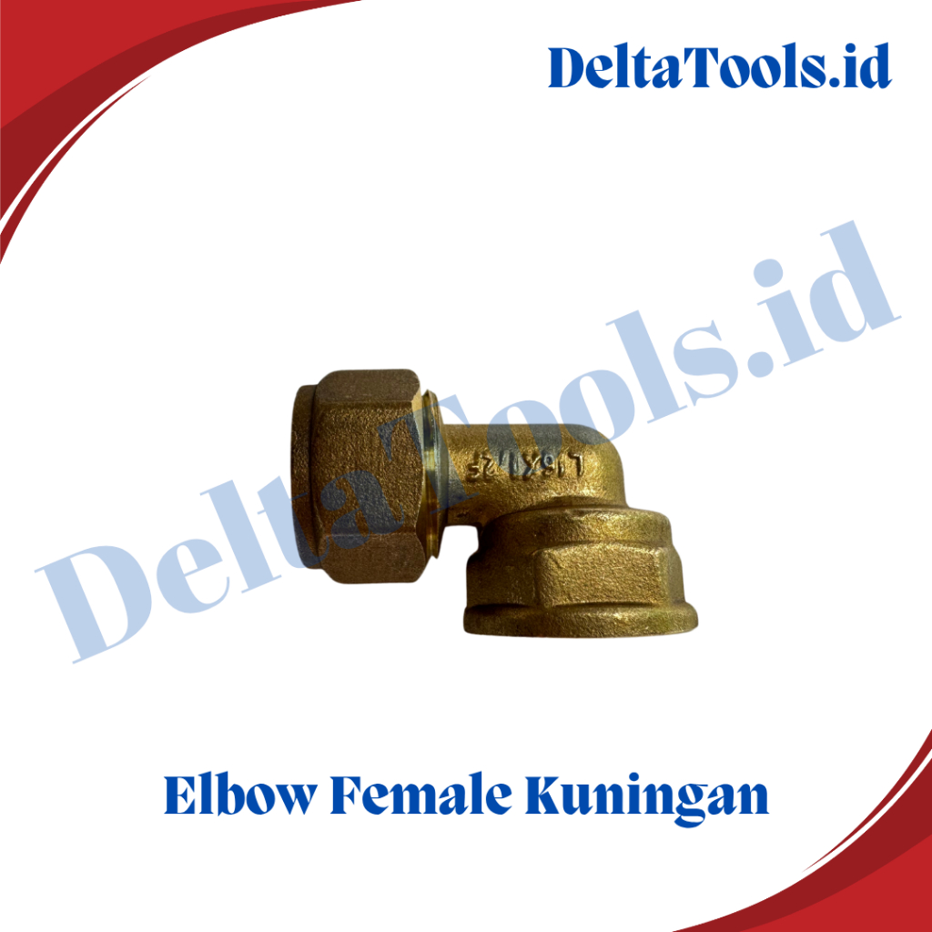 Knee Nepel Sambungan Kuningan 1/2" Inch - Elbow L Kran Pipa Keran Pipa Panas Dingin T1125