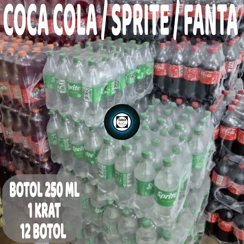 

Coca Cola/Fanta/Sprite 250ml botol mini (isi 1 pack 12 botol)