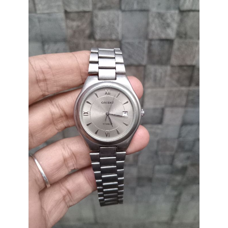 Jam Tangan Orient Titanium Original Second