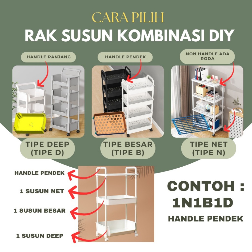 JKLP HANEDA BESAR 2 Susun Rak Plastik rak susun Serbaguna rak sepatu rak buku Rak dapur rak toilet