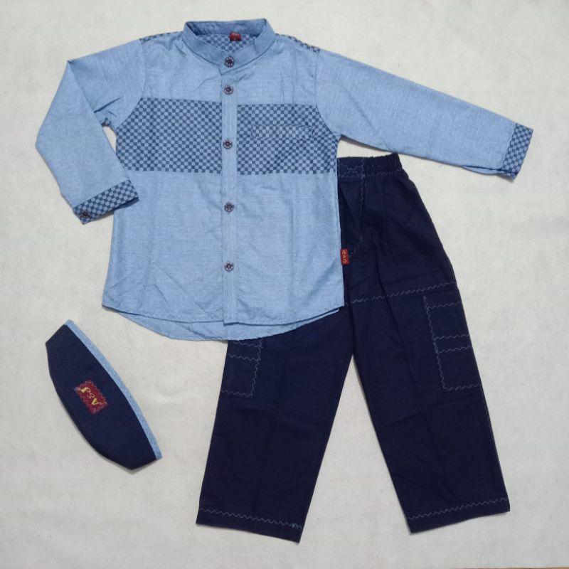 BAJU KOKO ANAK KHALIFAH A&J LENGAN PANJANG NEW SERIS
