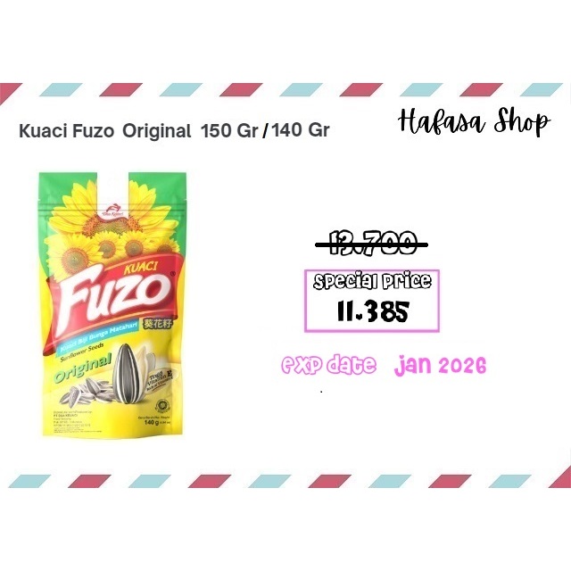 

Dua Kelinci Kuaci FUZO Original 150 gram / 140 gram