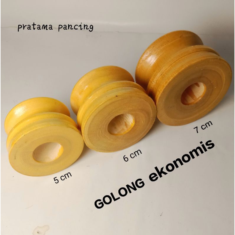 gulungan pancing golong kayu ekonomis