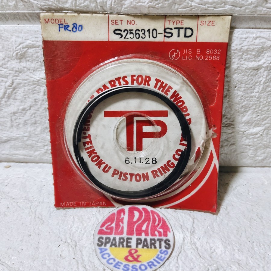 Ring seher FR80 Standar Ring piston seker Suzuki FR80 Size 00