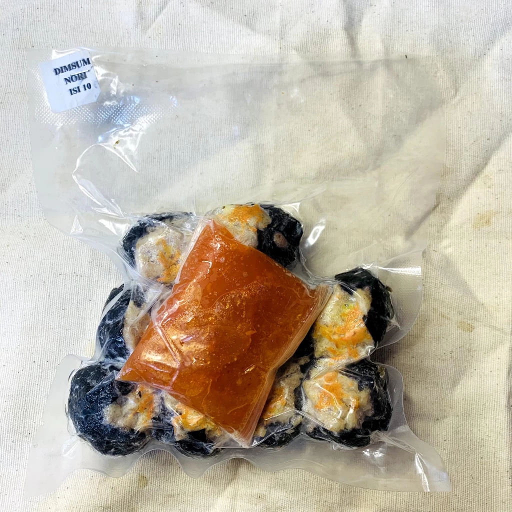 

Dimsum Nori FROZEN Kemasan VACUUM isi 10 Pcs/ Pack || DIMSUM Halal PREMIUM