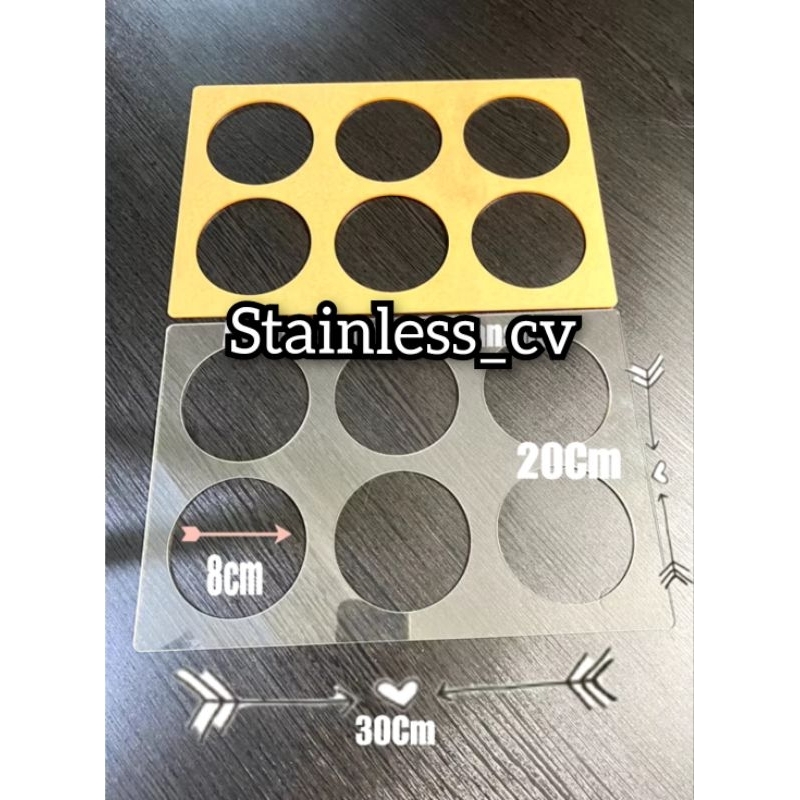 Cetakan Almond Crispy Bandung Bulat Bahan Akrilik / Cetakan Macaron / Macaron Cake Mold