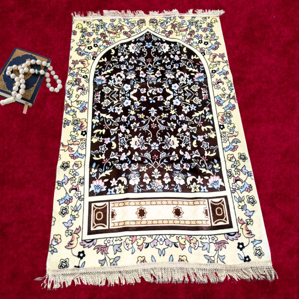 Sajadah Turki Mewah Premium Bahan Tebal warna elegan