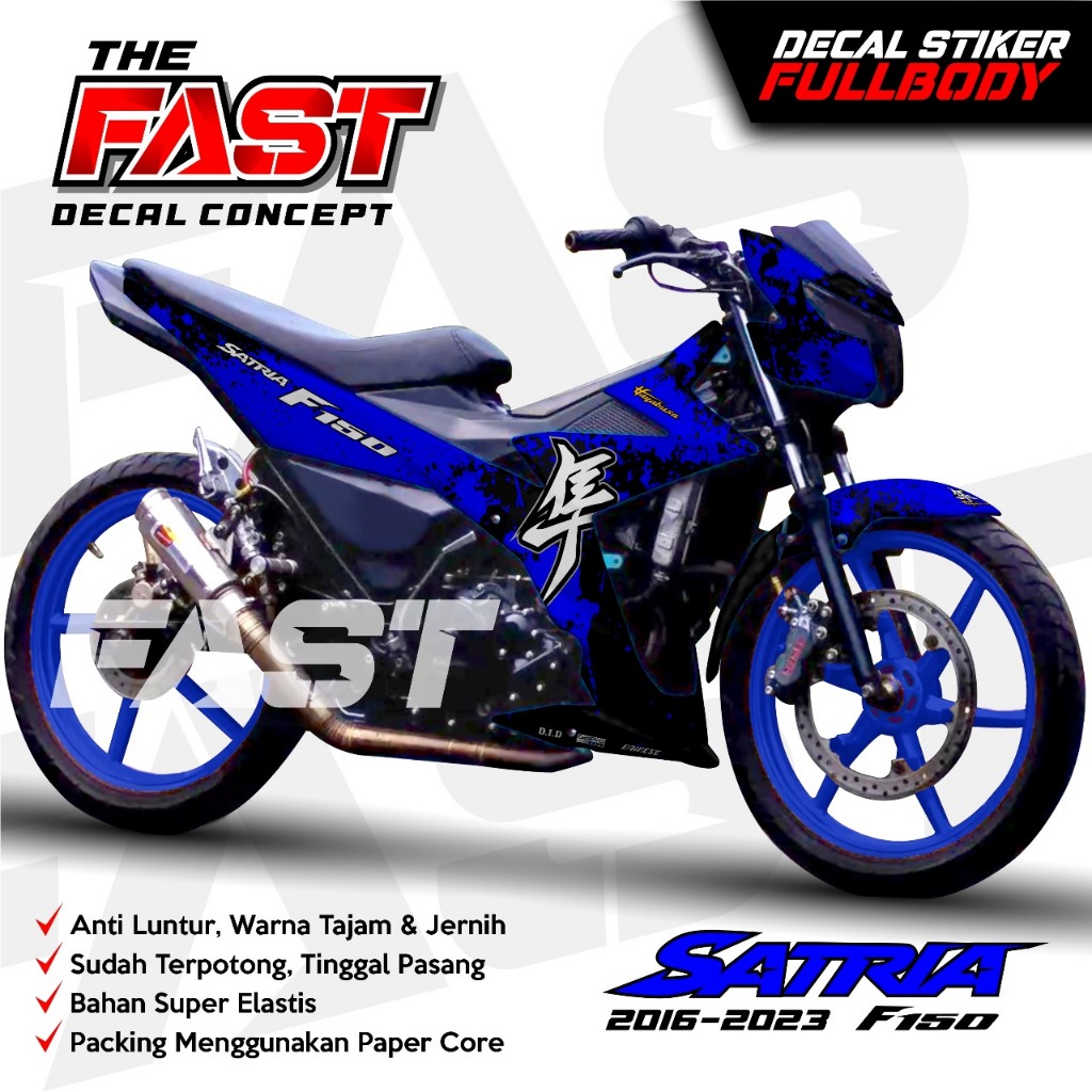 BISA COD  Decal Satria FU Injeksi Full Body Stiker Satria FU Injeksi Full Body Striping Honda Satria
