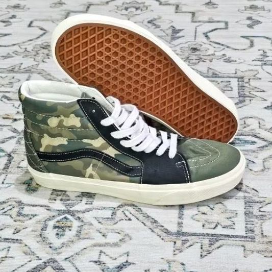 Vans Sk8 Hi Leather Mixed Utility Camo (ORIGINAL BNIB RESMI STORE LUAR)