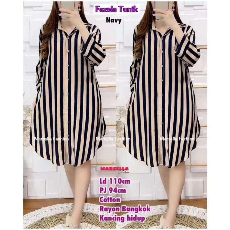 GRATIS ONGKIR  TUNIK SALUR JUMBO FULL KANCING DEPAN  BAHAN KATUN HALUS DAN LEMBUT BUSUI BISA COD