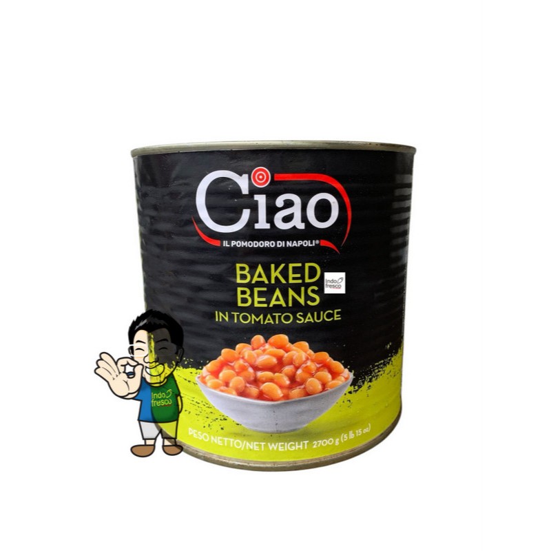 

Ciao Kacang Buncis Panggang- Navy- Baked Beans in Tomato Sauce 2700 g